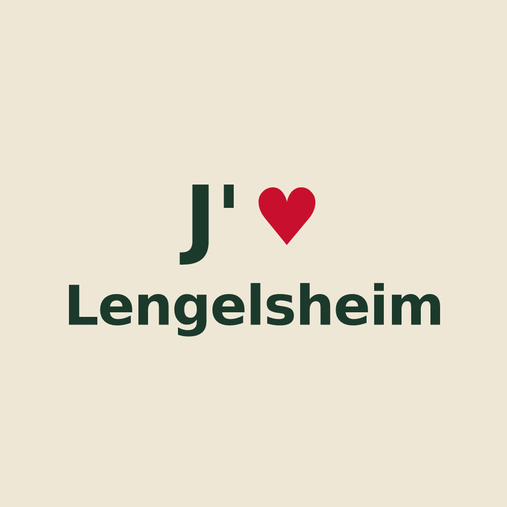 Tote bag personnalisé Lengelsheim — design J'aime Lengelsheim