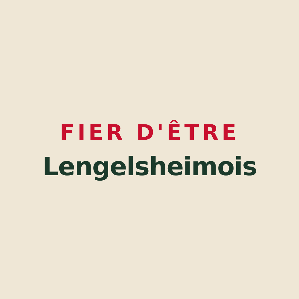 Tote bag « Fier d'être Lengelsheimois » — design pour Lengelsheim