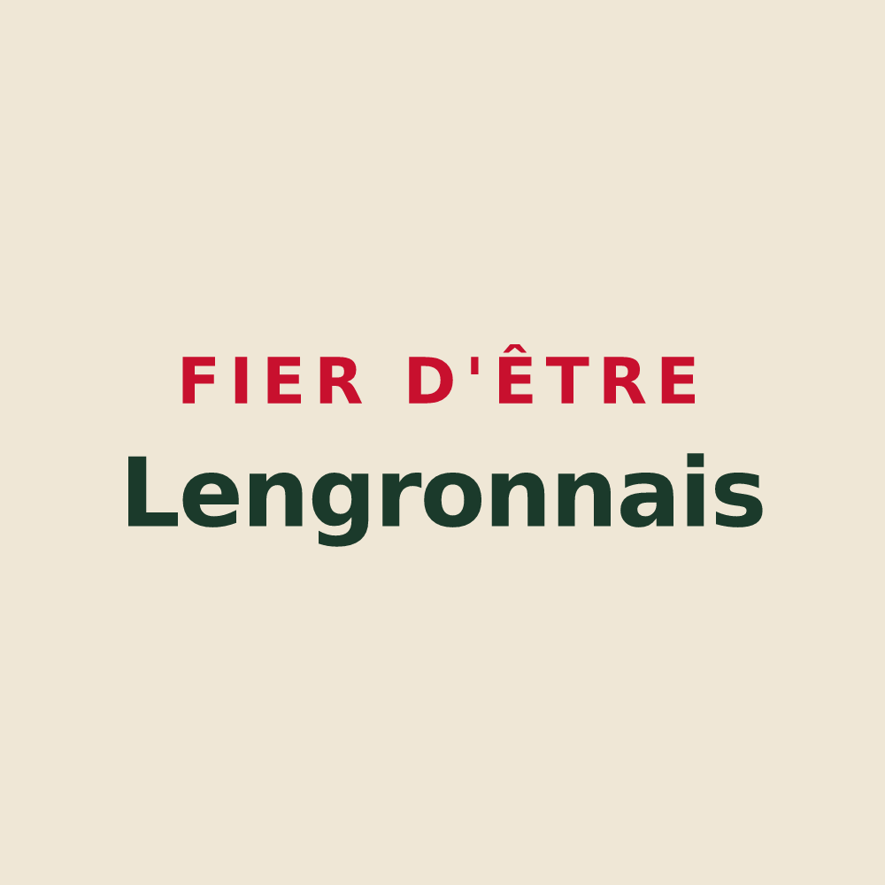 Tote bag « Fier d'être Lengronnais » — design pour Lengronne