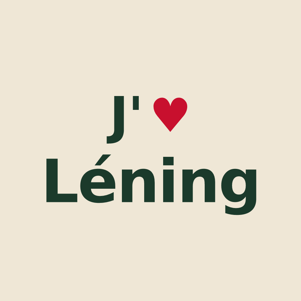 Tote bag personnalisé Léning — design J'aime Léning