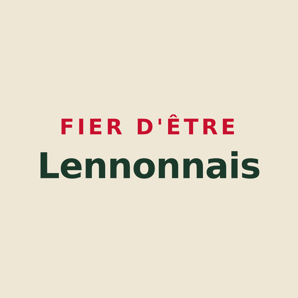 Tote bag « Fier d'être Lennonnais » — design pour Lennon