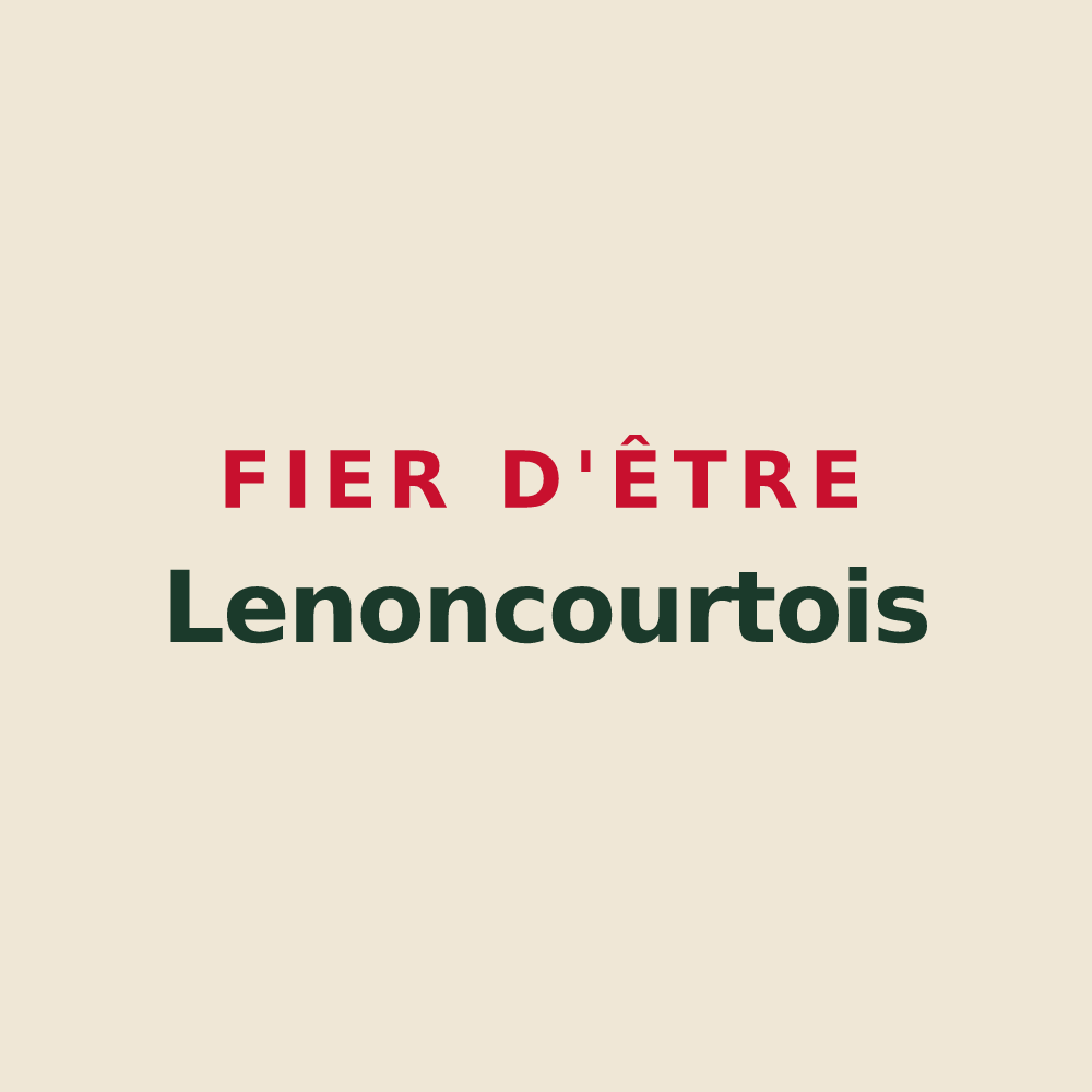 Tote bag « Fier d'être Lenoncourtois » — design pour Lenoncourt