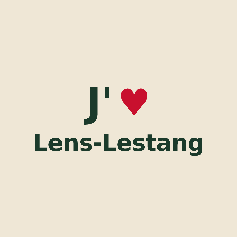 Tote bag personnalisé Lens-Lestang — design J'aime Lens-Lestang