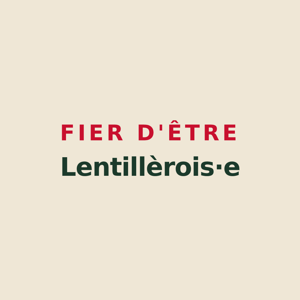 Tote bag « Fier d'être Lentillèrois·e » — design pour Lentillères