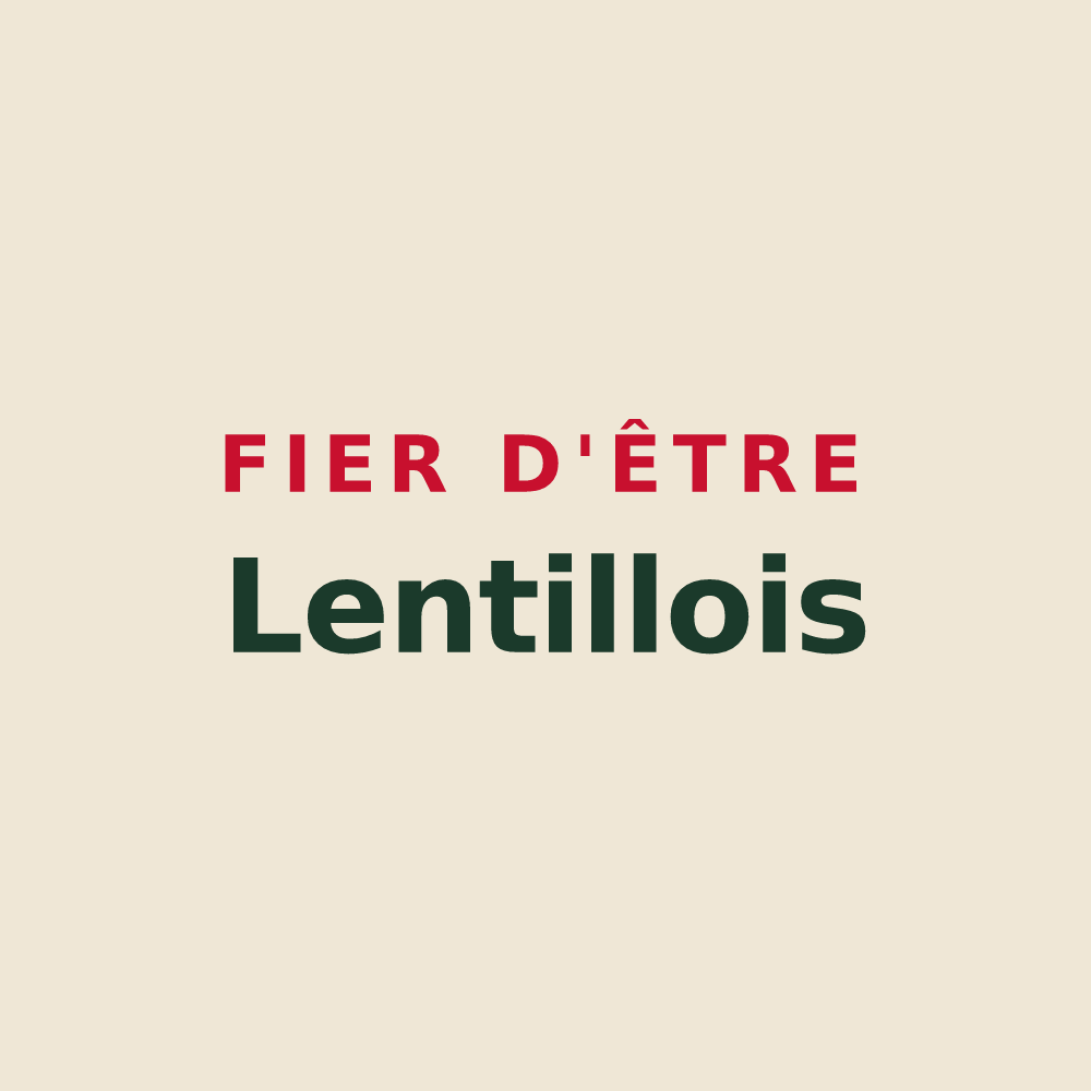 Tote bag « Fier d'être Lentillois » — design pour Lentilly
