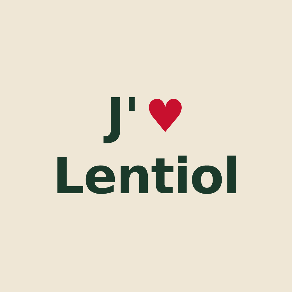Tote bag personnalisé Lentiol — design J'aime Lentiol