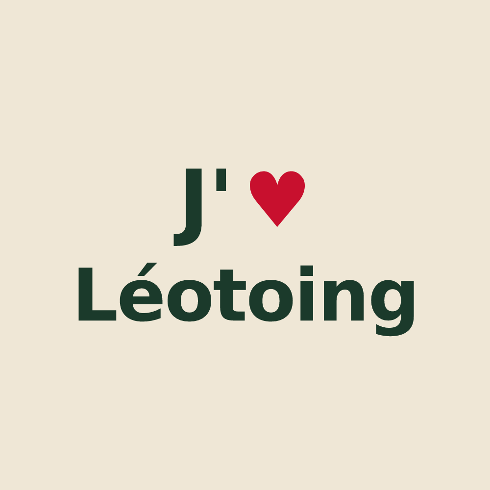 Tote bag personnalisé Léotoing — design J'aime Léotoing