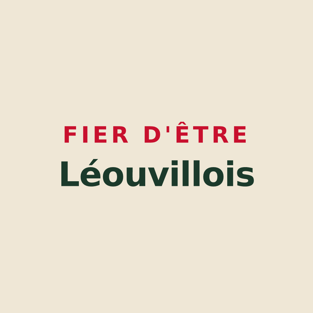 Tote bag « Fier d'être Léouvillois » — design pour Léouville