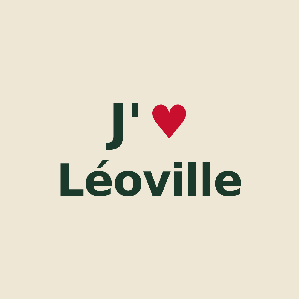 Tote bag personnalisé Léoville — design J'aime Léoville