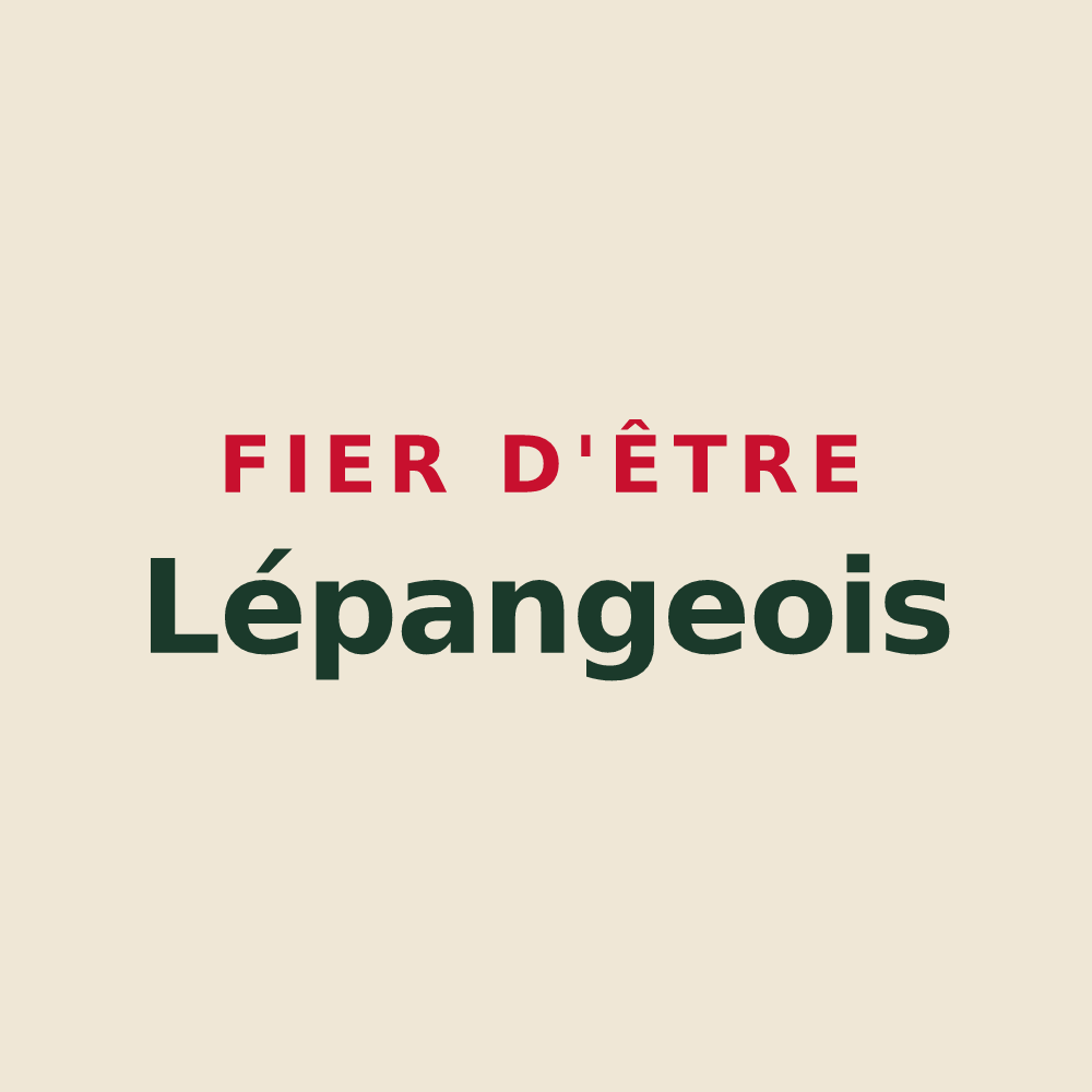 Tote bag « Fier d'être Lépangeois » — design pour Lépanges-sur-Vologne