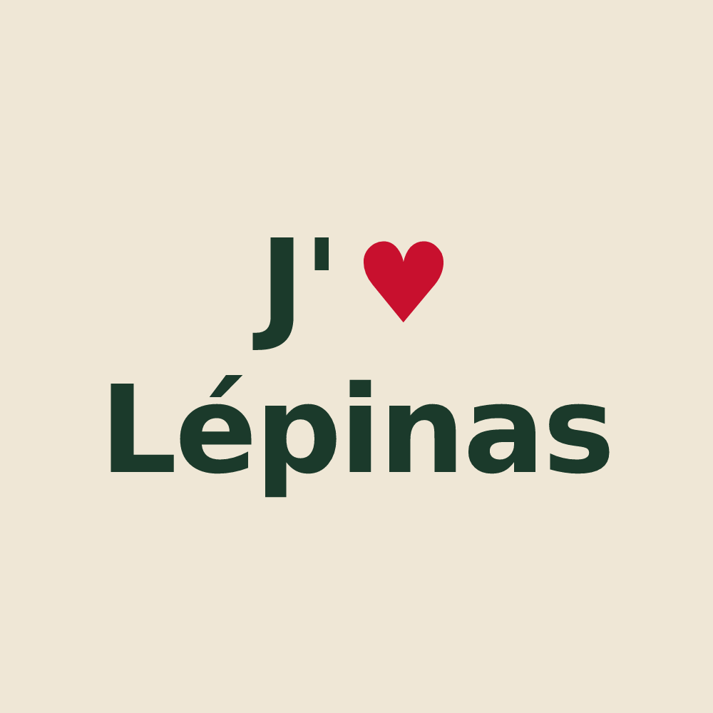 Tote bag personnalisé Lépinas — design J'aime Lépinas