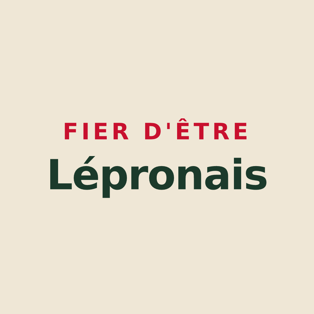Tote bag « Fier d'être Lépronais » — design pour Lépron-les-Vallées