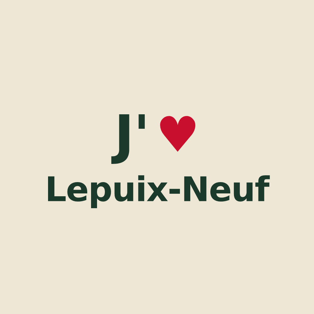 Tote bag personnalisé Lepuix-Neuf — design J'aime Lepuix-Neuf
