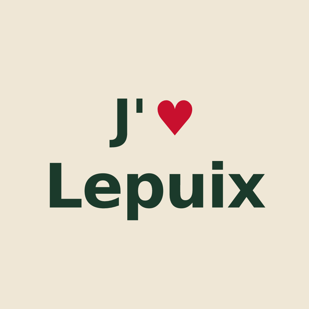 Tote bag personnalisé Lepuix — design J'aime Lepuix