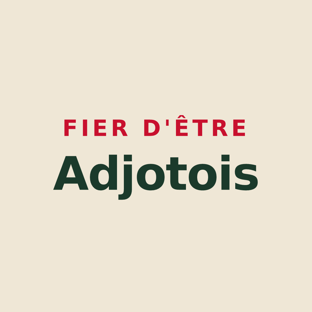 Tote bag « Fier d'être Adjotois » — design pour Les Adjots