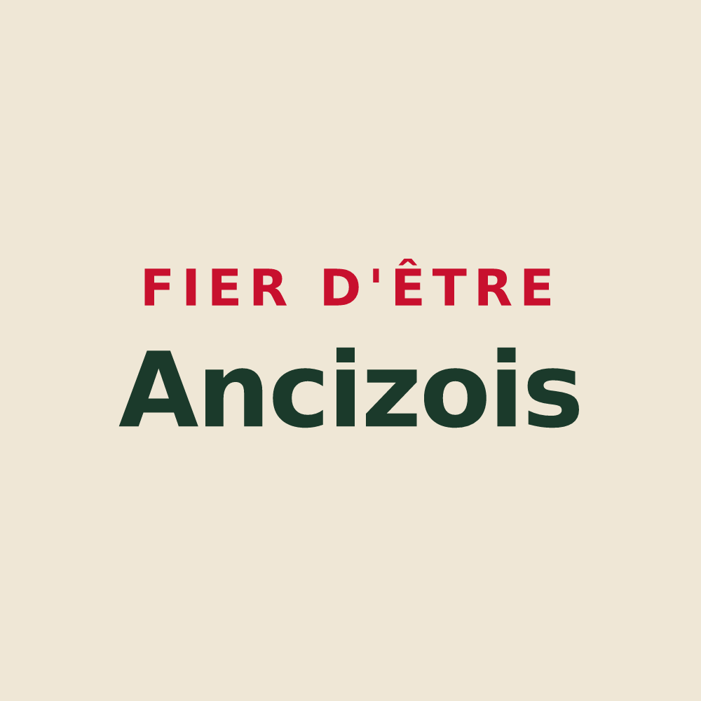 Tote bag « Fier d'être Ancizois » — design pour Les Ancizes-Comps