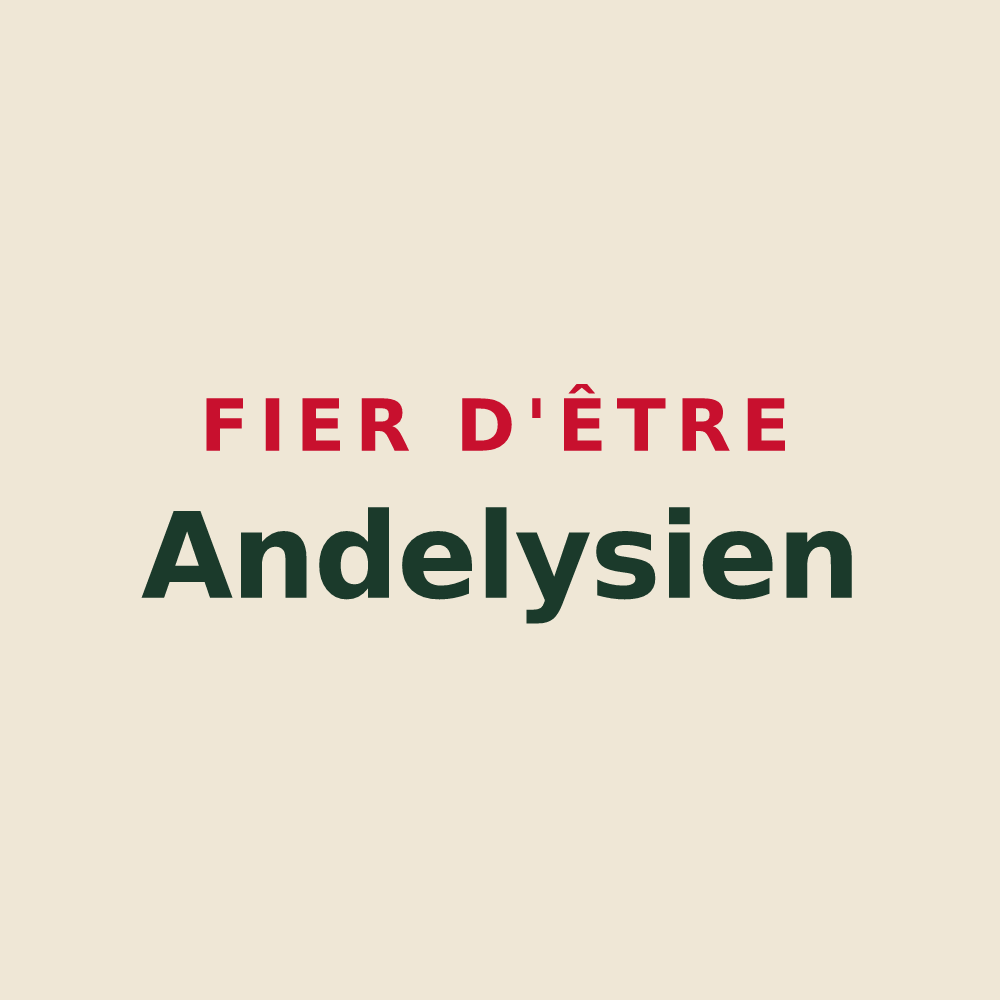 Tote bag « Fier d'être Andelysien » — design pour Les Andelys