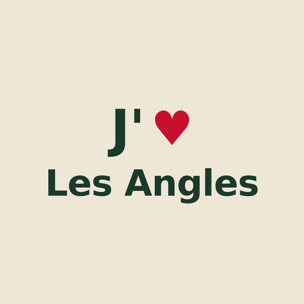 Tote bag personnalisé Les Angles — design J'aime Les Angles