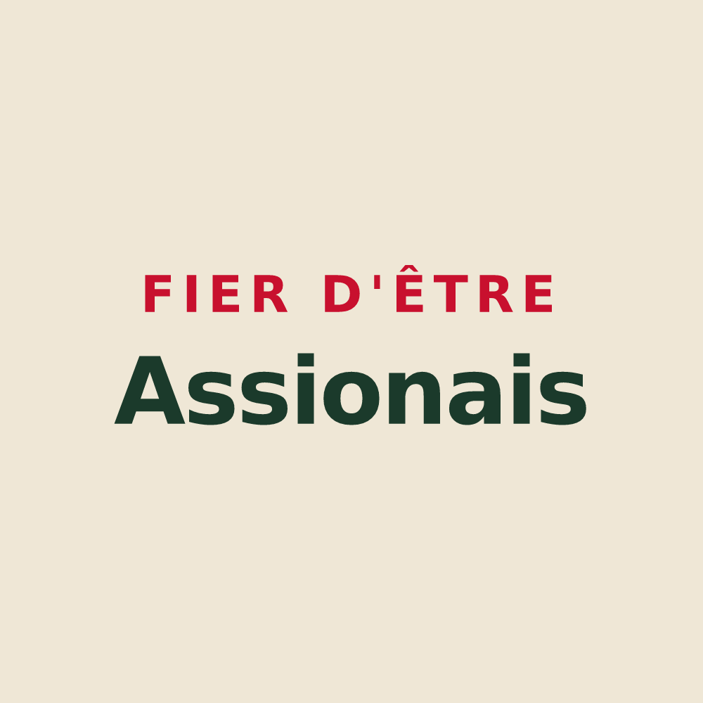 Tote bag « Fier d'être Assionais » — design pour Les Assions