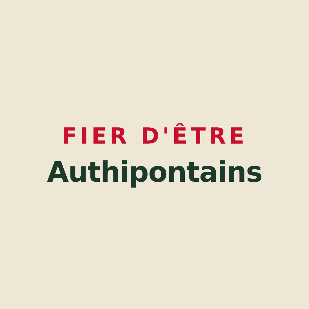 Tote bag « Fier d'être Authipontains » — design pour Les Authieux-sur-le-Port-Saint-Ouen