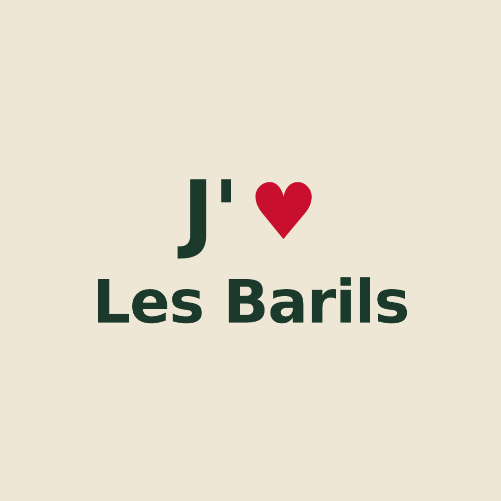 Tote bag personnalisé Les Barils — design J'aime Les Barils