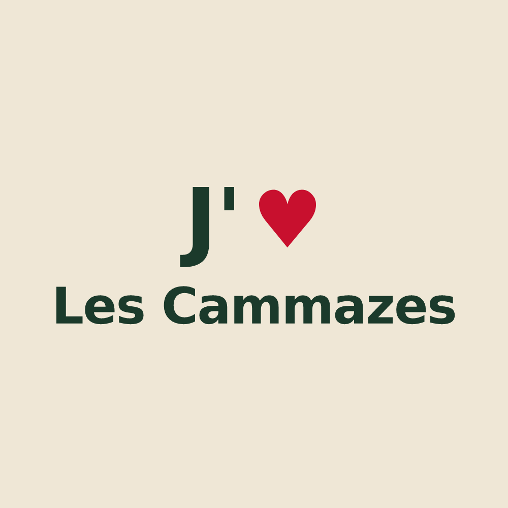 Tote bag personnalisé Les Cammazes — design J'aime Les Cammazes