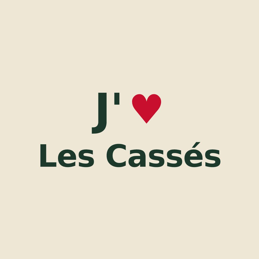Tote bag personnalisé Les Cassés — design J'aime Les Cassés