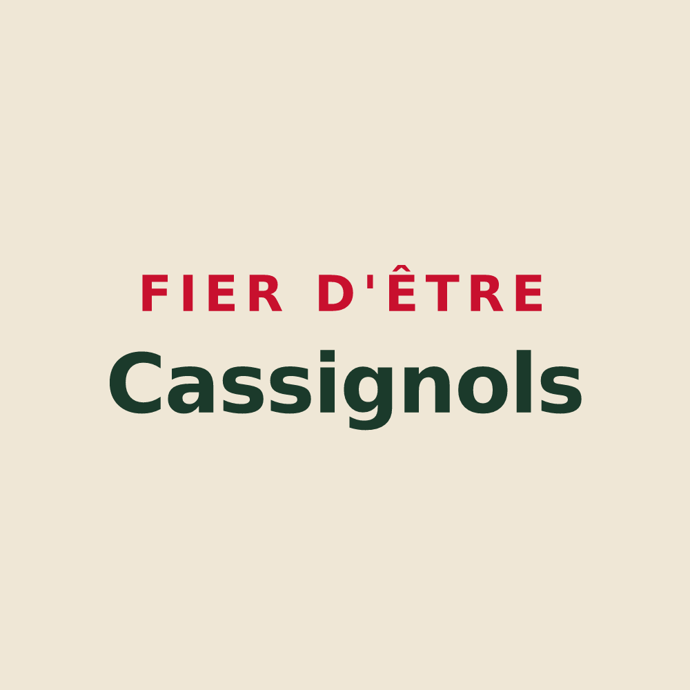 Tote bag « Fier d'être Cassignols » — design pour Les Cassés