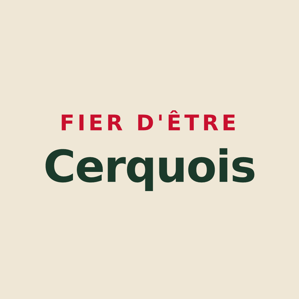 Tote bag « Fier d'être Cerquois » — design pour Les Cerqueux
