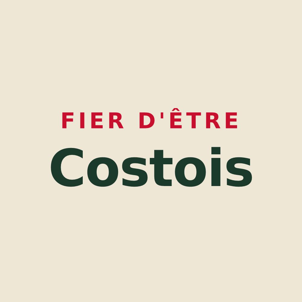 Tote bag « Fier d'être Costois » — design pour Les Costes-Gozon