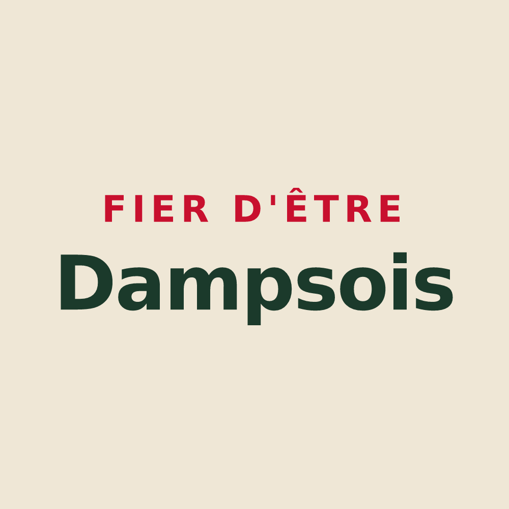 Tote bag « Fier d'être Dampsois » — design pour Les Damps