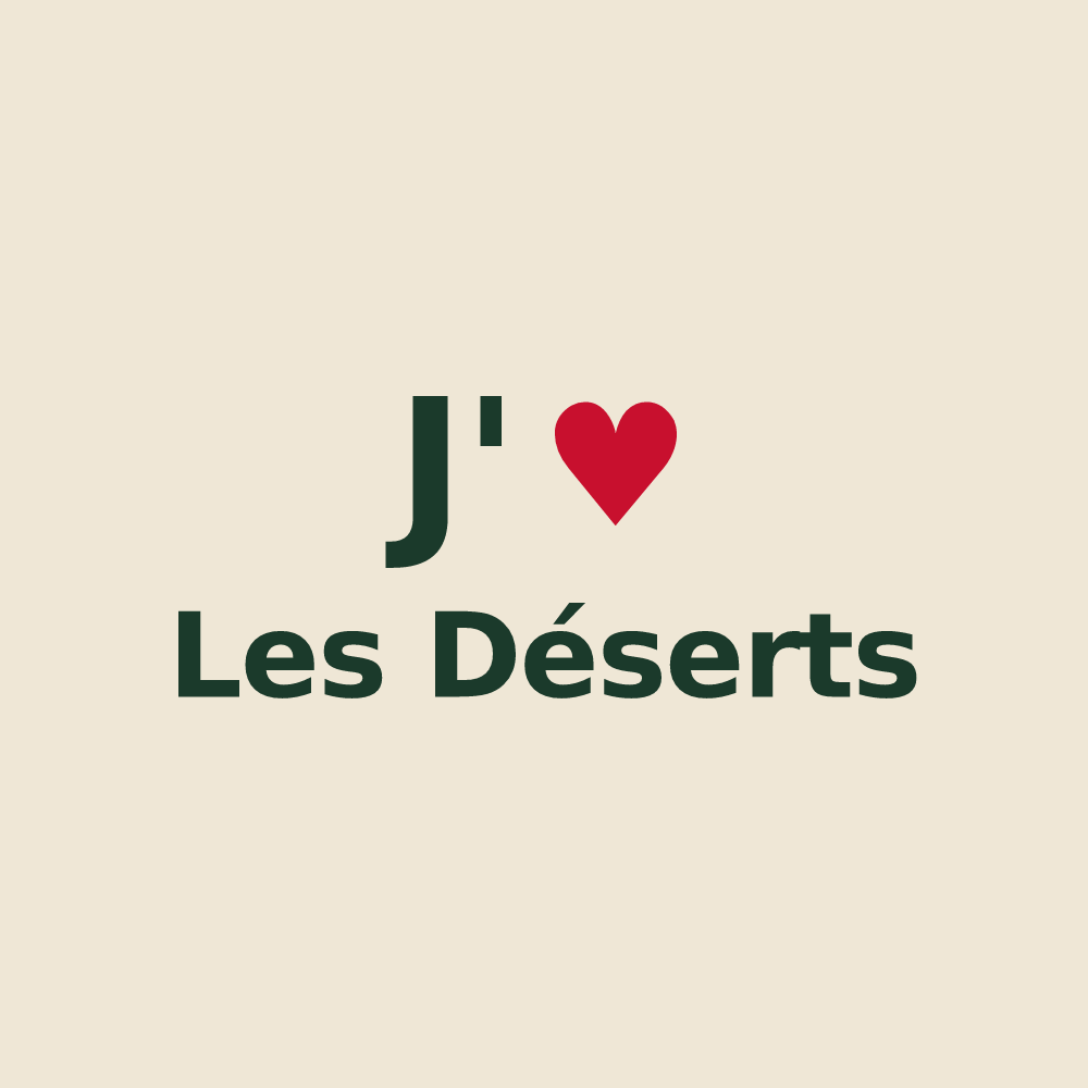 Tote bag personnalisé Les Déserts — design J'aime Les Déserts