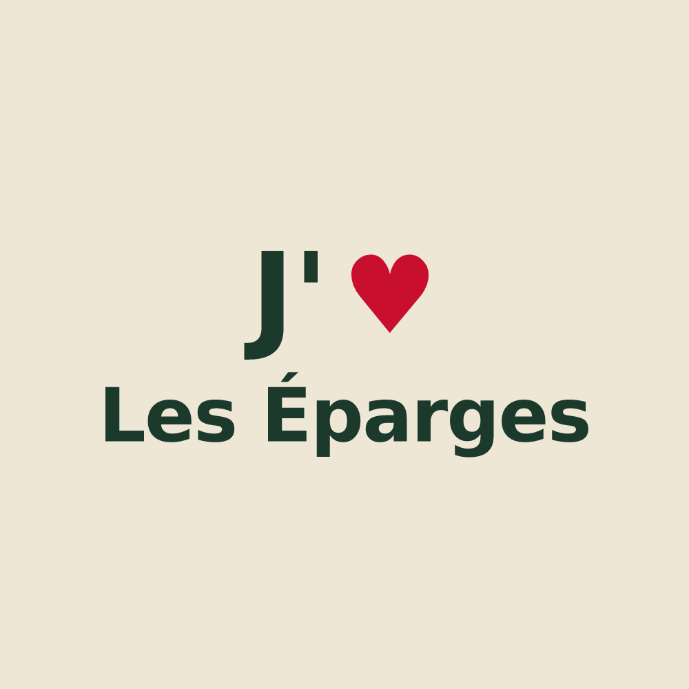 Tote bag personnalisé Les Éparges — design J'aime Les Éparges