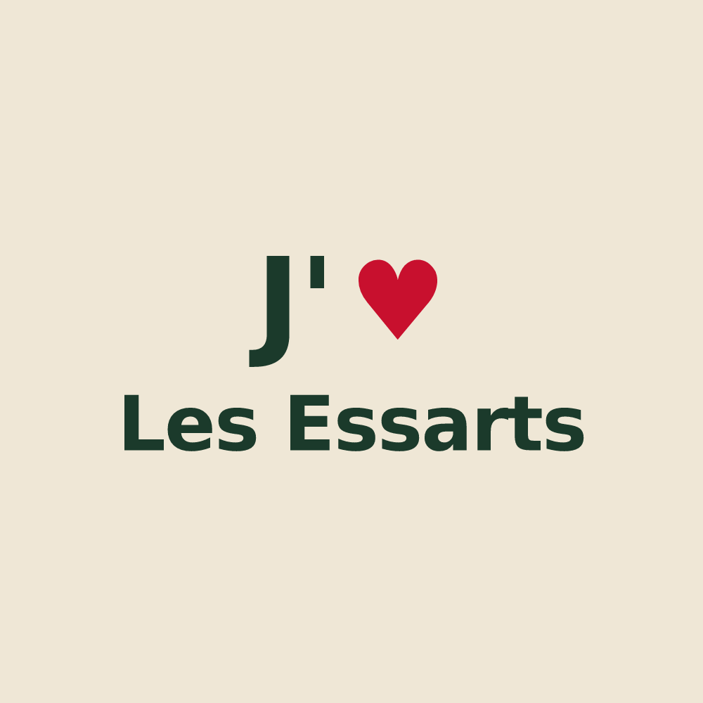 Tote bag personnalisé Les Essarts — design J'aime Les Essarts