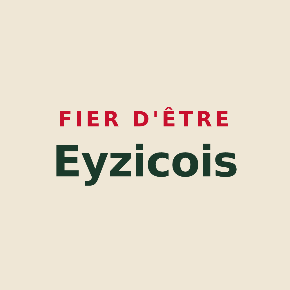 Tote bag « Fier d'être Eyzicois » — design pour Les Eyzies