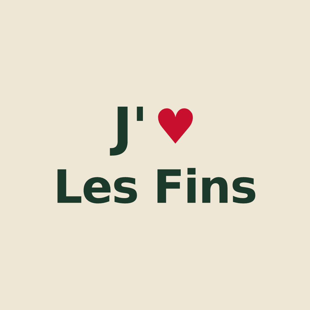 Tote bag personnalisé Les Fins — design J'aime Les Fins