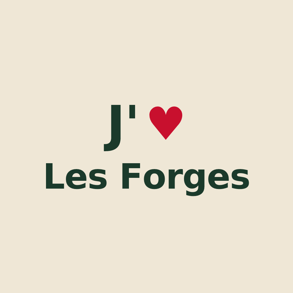 Tote bag personnalisé Les Forges — design J'aime Les Forges