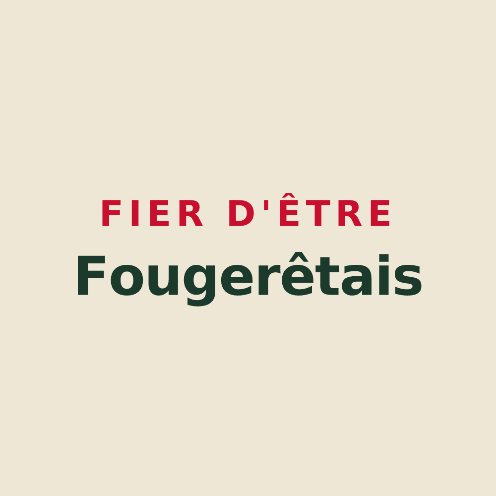 Tote bag « Fier d'être Fougerêtais » — design pour Les Fougerêts