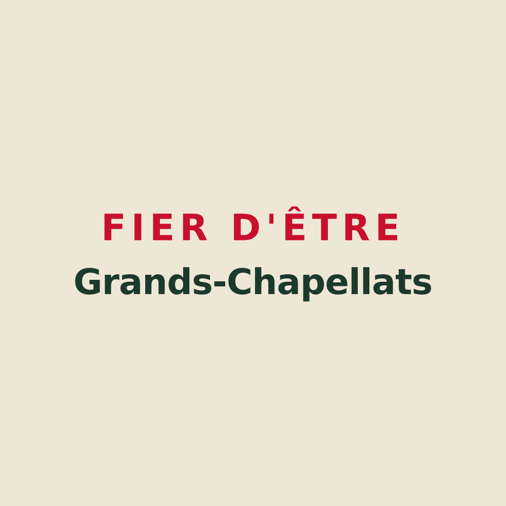 Tote bag « Fier d'être Grands-Chapellats » — design pour Les Grandes-Chapelles