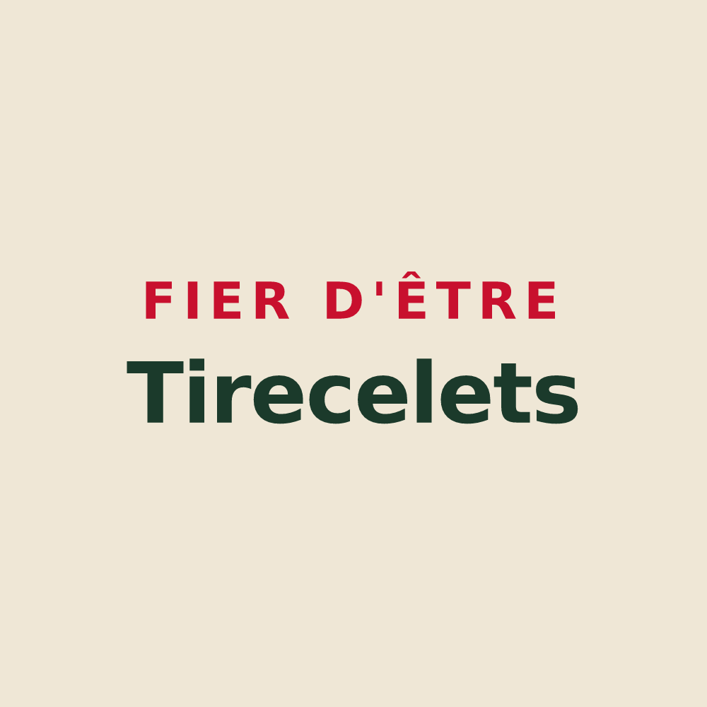 Tote bag « Fier d'être Tirecelets » — design pour Les Grangettes