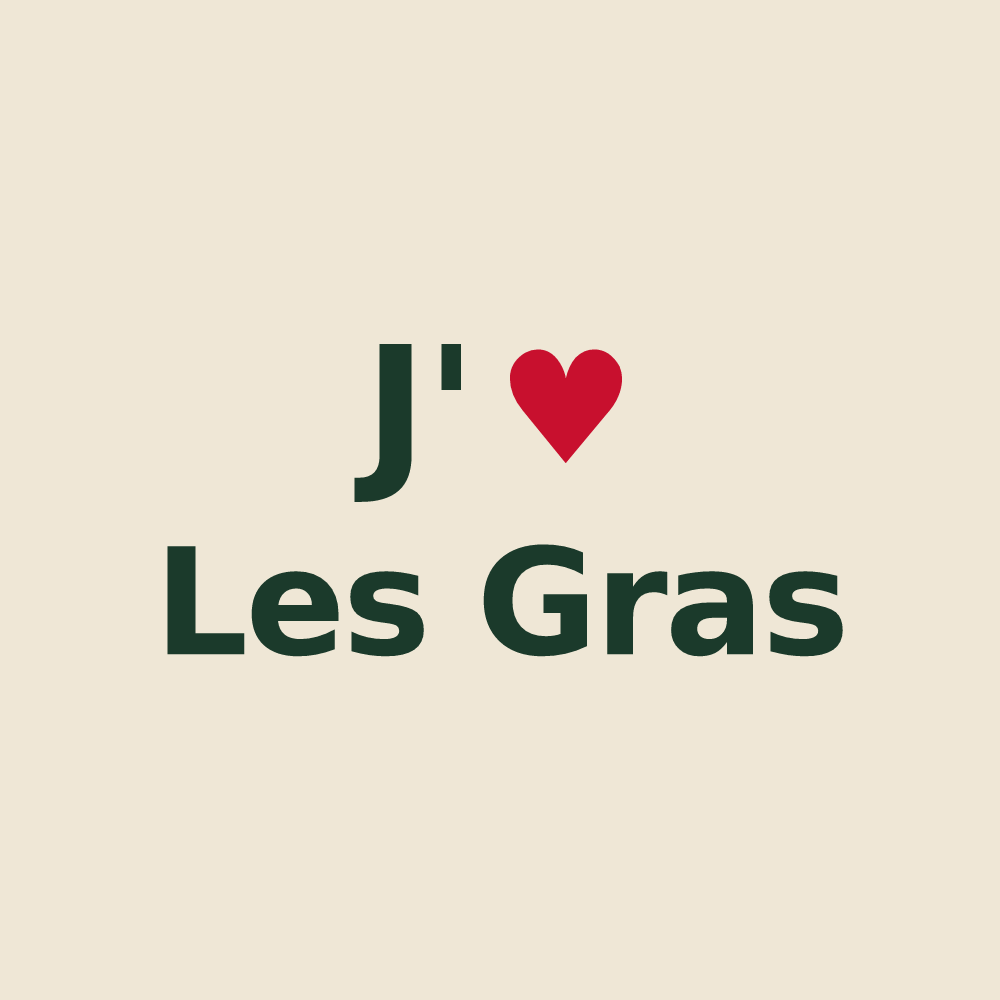 Tote bag personnalisé Les Gras — design J'aime Les Gras