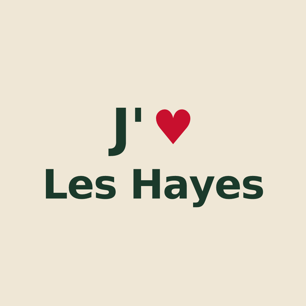 Tote bag personnalisé Les Hayes — design J'aime Les Hayes
