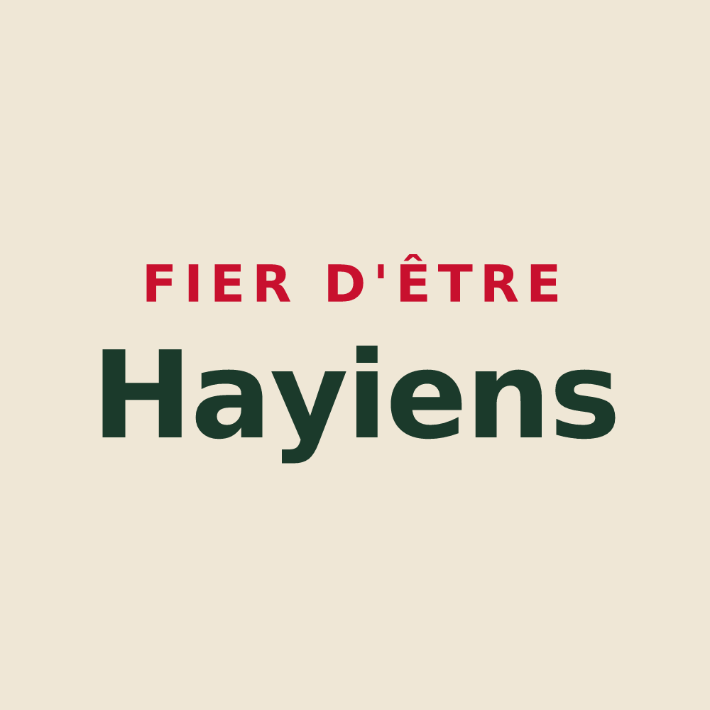 Tote bag « Fier d'être Hayiens » — design pour Les Hayes