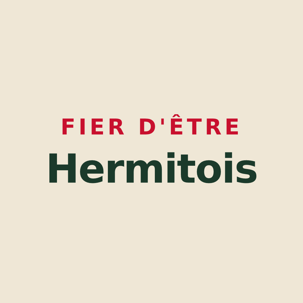 Tote bag « Fier d'être Hermitois » — design pour Les Hermites