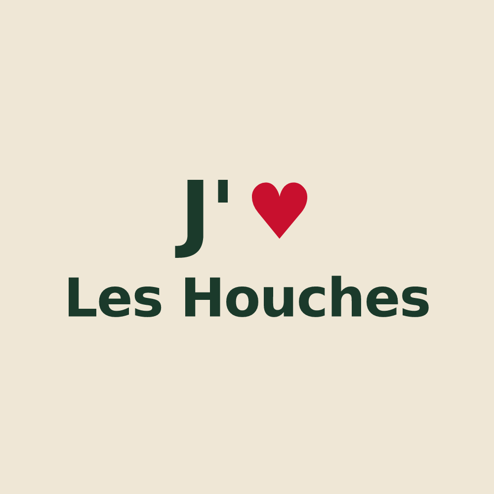 Tote bag personnalisé Les Houches — design J'aime Les Houches