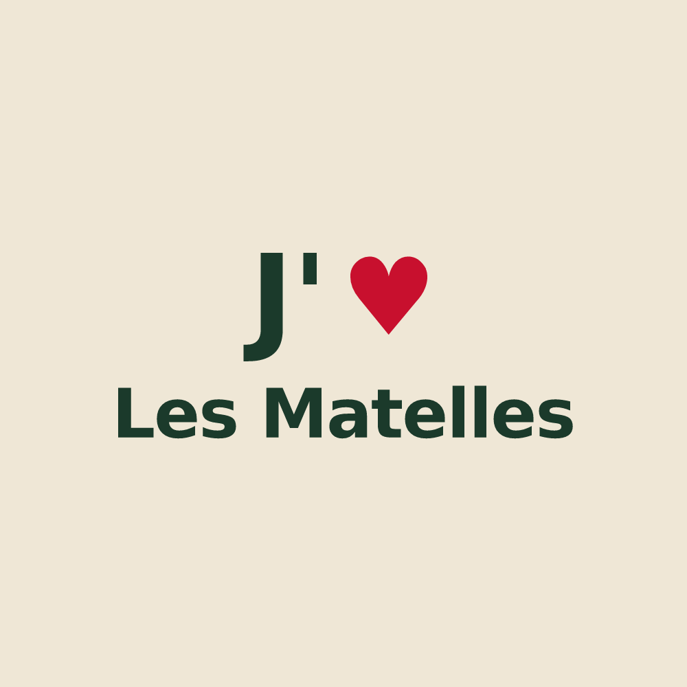 Tote bag personnalisé Les Matelles — design J'aime Les Matelles