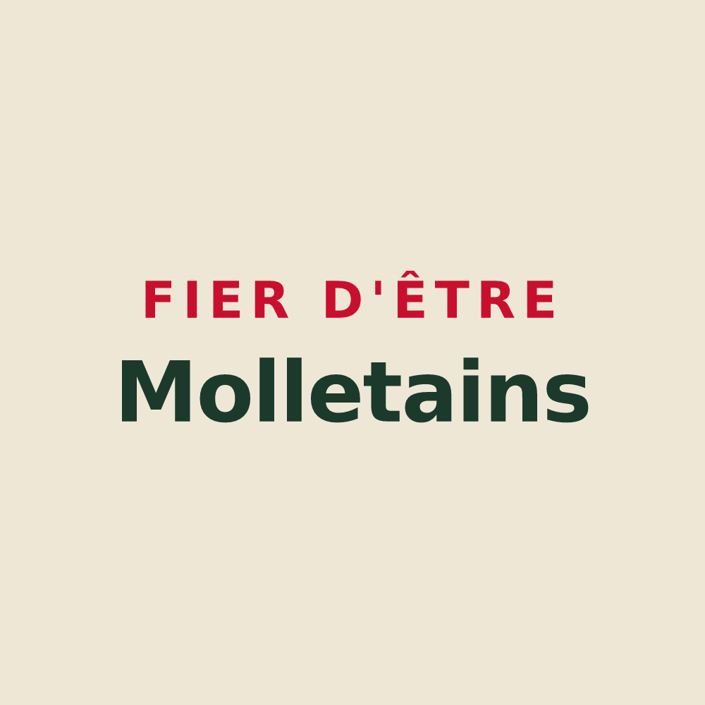 Tote bag « Fier d'être Molletains » — design pour Les Mollettes