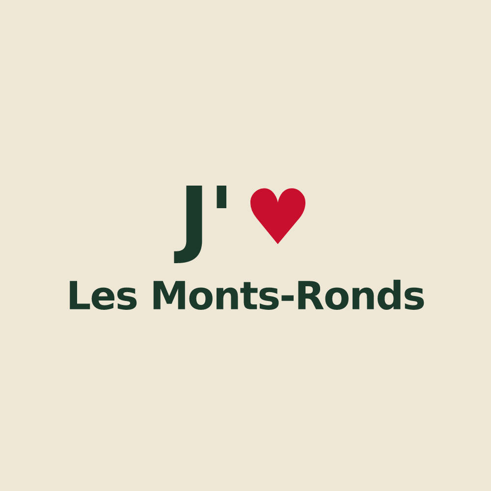 Tote bag personnalisé Les Monts-Ronds — design J'aime Les Monts-Ronds