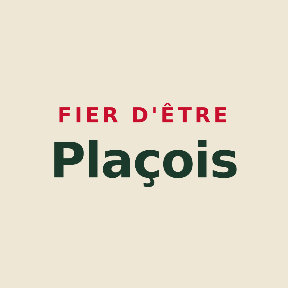 Tote bag « Fier d'être Plaçois » — design pour Les Places