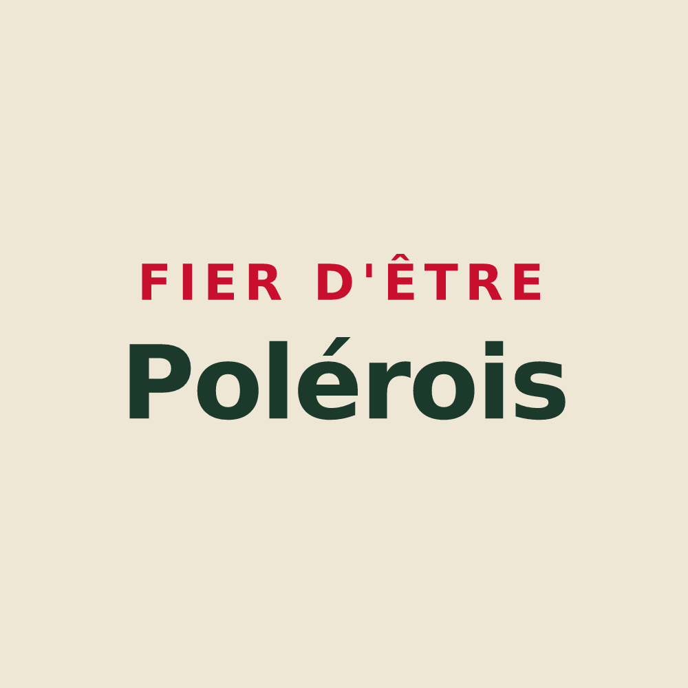 Tote bag « Fier d'être Polérois » — design pour Les Poulières
